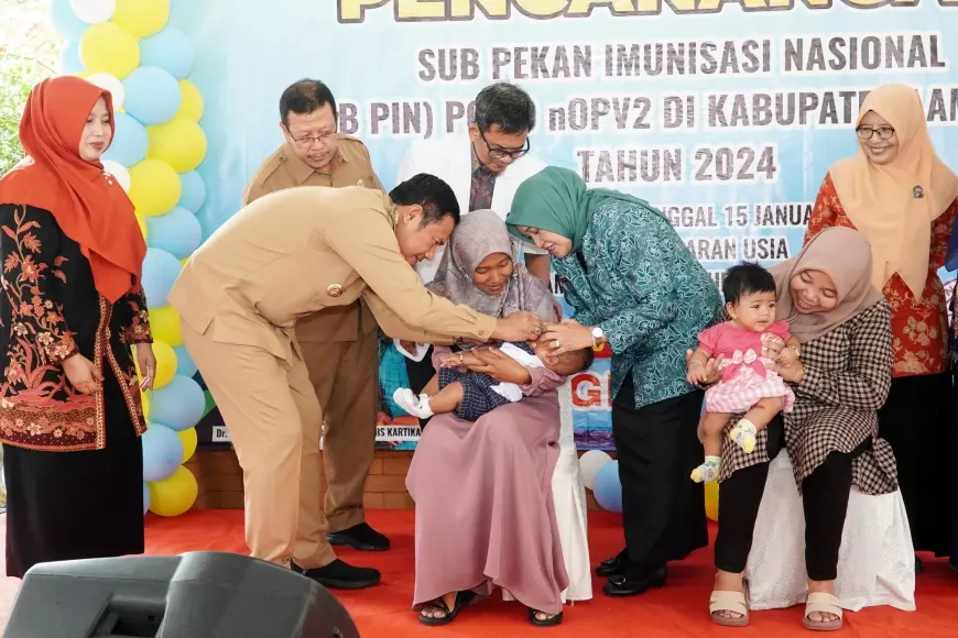 Lamongan Gencar Lakukan Sub Pin Polio Meski Lampaui Target Nasional