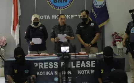 BNN Kota Mojokerto Bekuk Dua Terduga Pelaku Peredaran Sabu