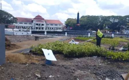 Revitalisasi Alun-Alun Tugu Malang Segera Rampung