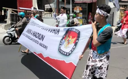 Hari Ini Giliran KPU Kota Madiun Gelar Kirab Pemilu 2024