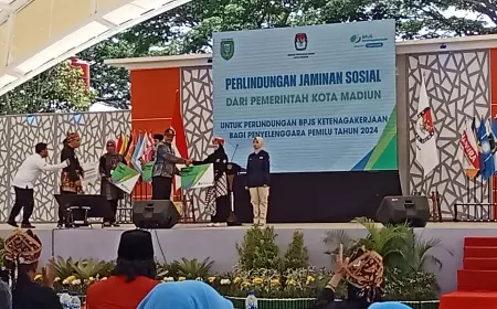 Pemkot Madiun Berikan Jaminan Perlindungan Sosial Bagi Penyelenggara Pemilu 2024