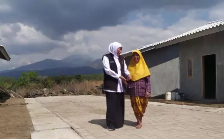 Korban Banjir Bandang Ijen Tempati Rumah Baru