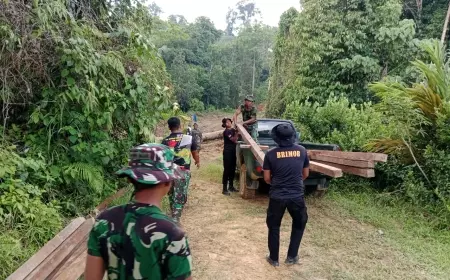 TMMD Ke-118 Wilayah Perbatasan Kodim 0910/Malinau, Satgas Langsung Tancap Gas