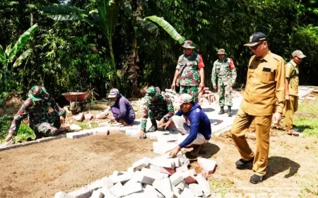 TNI Membangun Desa, Forkompinda Turut Serta