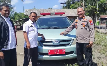 Ambulans Puskesmas di Banyuwangi Digondol Maling, Ditemukan di Lahan Kosong