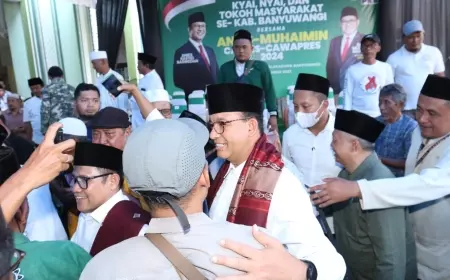Ke Banyuwangi, Anies - Cak Imin Bawa Jargon Iwak Teri Campur Kemangi