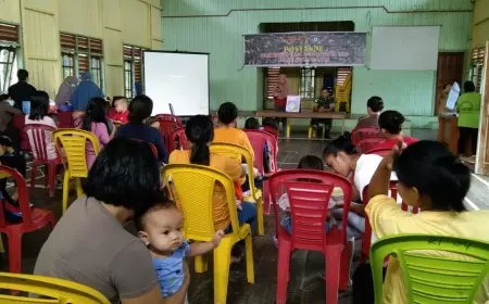 Satgas TMMD ke-118 Wilayah Perbatasan, Kodim 0910/Malinau Sasar Kesehatan Masyarakat