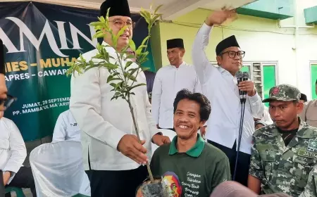 Pasangan AMIN Minta Pendukung Sosialisasikan Door to Door dan Tanam Sawo Kecik