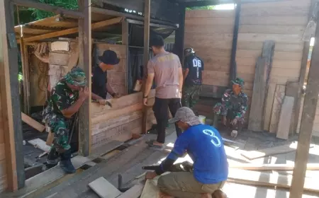Soal Bedah Rumah, Letkol Inf Alisun Perintahkan Satgas TMMD ke -118 Utamakan Kualitas, Jangan Kecewakan Masyarakat