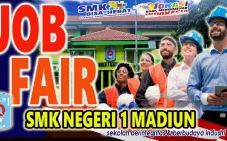Bantu Kurangi Angka Pengangguran, SMK Negeri 1 Kota Madiun Gelar Job Fair