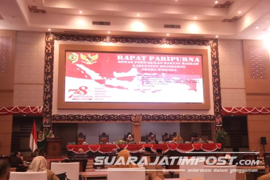 Rapat Paripurna DPRD Kabupaten Mojokerto Bahas Rancangan KUA PPAS P-APBD 2023