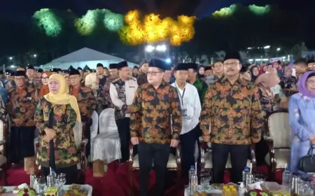MTQ Ke XXX Telah Dibuka, Gubernur Jatim Bangga Dengan Panggung Spektakulernya