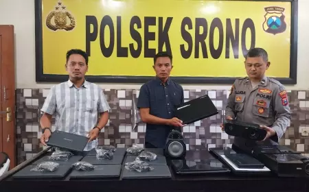 Maling Spesialis Pembobol Sekolah di Banyuwangi Dibekuk, 14 Laptop Diamankan
