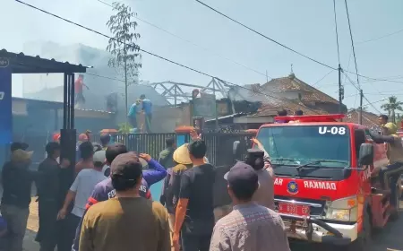 Kepolisian Selidiki Terjadinya Kebakaran Rumah Milik Warga Dau Malang
