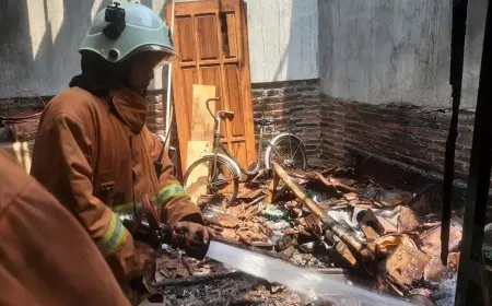 Sehari, Dua Kebakaran Terjadi di Kabupaten Mojokerto