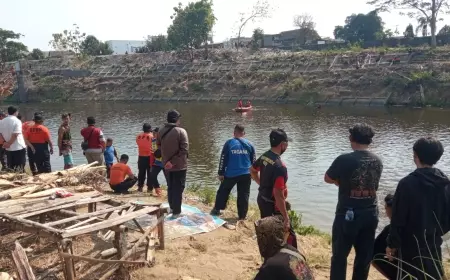Korban Tenggelam di Sungai Bengawan Madiun Belum Ditemukan