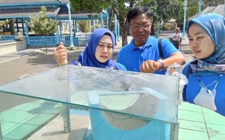 Unik, Jam Istiwa' Masjid Agung Surakarta Dipertahankan