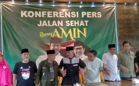 Tim Relawan AMIN Gelar Jalan Sehat, Dihadiri 450 Ribu Masyarakat Malang Raya