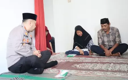 Takziah, Kapolres Kediri Kota Berkomitmen Ungkap Kasus Pengeroyokan Siswa PSHT