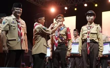Jambore Daerah Pramuka Jatim 2023 Resmi ditutup Sekda Tuban