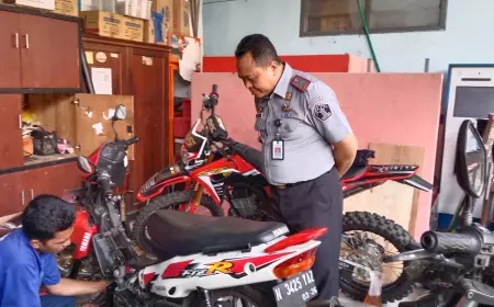Keren! Warga Binaan Rutan Bangil Kembangkan Bakat Otomotif
