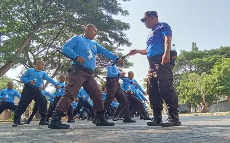 Polres Madiun Kota Latih Puluhan Satpam Jenjang Gada Pratama