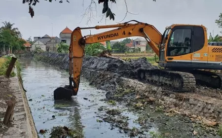 Kemarau Panjang, Lamongan Normalisasi Saluran Air Rawan Banjir