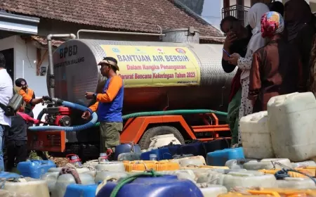 Kemarau Panjang, Pemkab Malang Distribusikan Air ke Wilayah Jabung