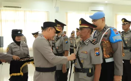 4 Kapolsek dan Pejabat Utama Polres Gresik Dimutasi