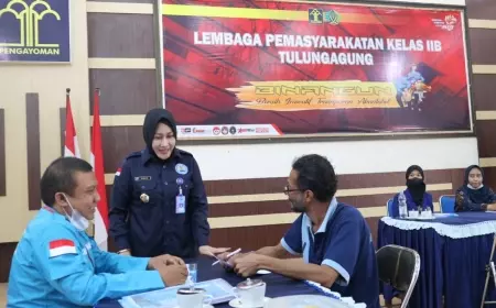 BNNK Bersama Lapas Kelas IIB Tulungagung Gencarkan Penggeledahan dan Penjagaan Pos Pantau