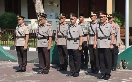 AKBP Bimo Ariyanto Pimpin Sertijab Jajaran Polres Bondowoso