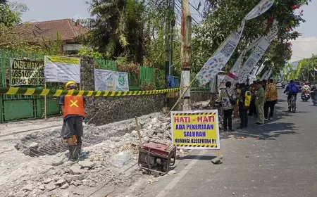 Perbaikan Jalan Panglima Sudirman Sepanjang 600 Meter Ditargetkan Bulan Desember Selesai