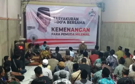 Ratusan Milenial Gresik Tasyakuran dan Doa Bersama Pasca Putusan MK