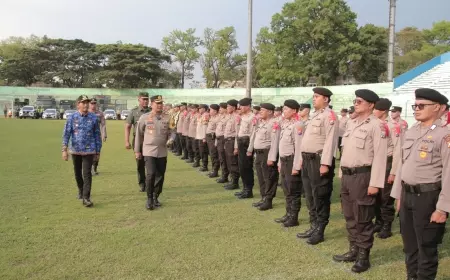 Operasi Mantap Brata Semeru Dimulai, Polresta Malang Kota Kerahkan 500 Personel Untuk Pengamanan Pemilu 2024