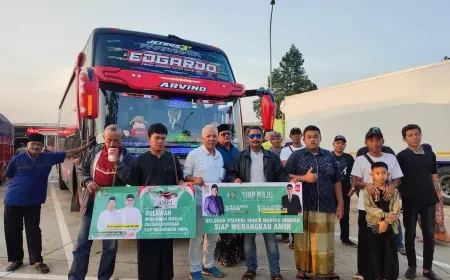 Barisan Relawan Asal Gresik Bertolak ke Jakarta Kawal Anies dan Cak Imin Daftar ke KPU