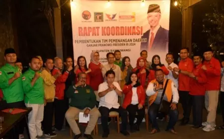 Partai Pengusung Ganjar - Mahfud Siap All Out di Banyuwangi