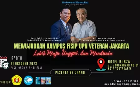 Dr Aqua Dwipayana: Kualitas Pembelajaran Menjadi Modal Penting Menuju Perguruan Tinggi Unggul dan Mendunia
