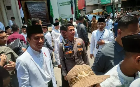 Jokowi Silaturahmi dengan Kiai Sepuh NU di PCNU Kota Surabaya