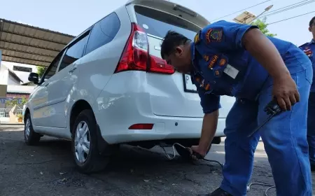 Puluhan Kendaraan di Banyuwangi Jalani Screening Kadar Emisi