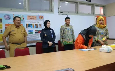 Jalankan Operasi EOC, BNNK Tulungagung Sidak Tes Urine di Sekolah dan Instansi Pemerintah