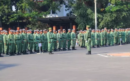 Satlinmas Kabupaten Mojokerto Siap Amankan Pemilu 2024