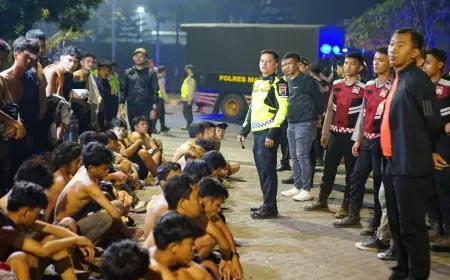 Polisi Razia Aksi Balap Liar di Jalibar Ngajum Malang, 1 Orang Positif Narkoba