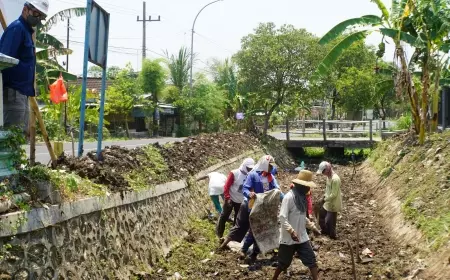 Antisipasi Banjir, SIG Pabrik Tuban Lakukan Normalisasi Saluran Drainase