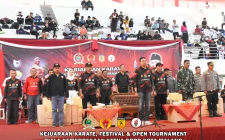 Pj Wali Kota Buka Kejuaraan Karate Piala Kemerdekaan, Ini Harapan Ketua DPRD Kota Malang