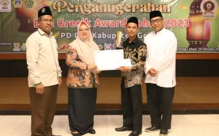 5 Masjid dan Musala Raih Predikat Terbaik DMI Gresik Award 2023