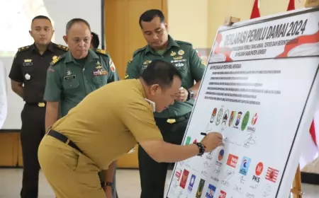 Jelang Pemilu 2024, TNI dan Pemkab Jember Deklarasi Damai