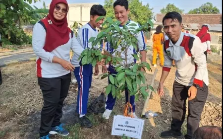 Gerakan Nasional Revolusi Mental, Ratusan Pelajar Madiun Tanam Pohon