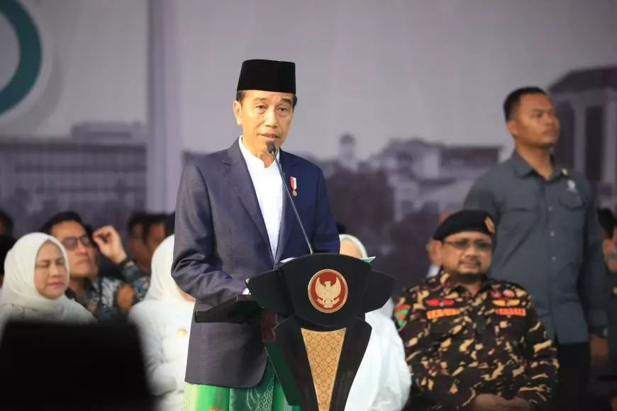 Menjadi Pembina Apel Hari Santri 2023, Jokowi Informasikan Akan ada Tambahan Kuota Haji