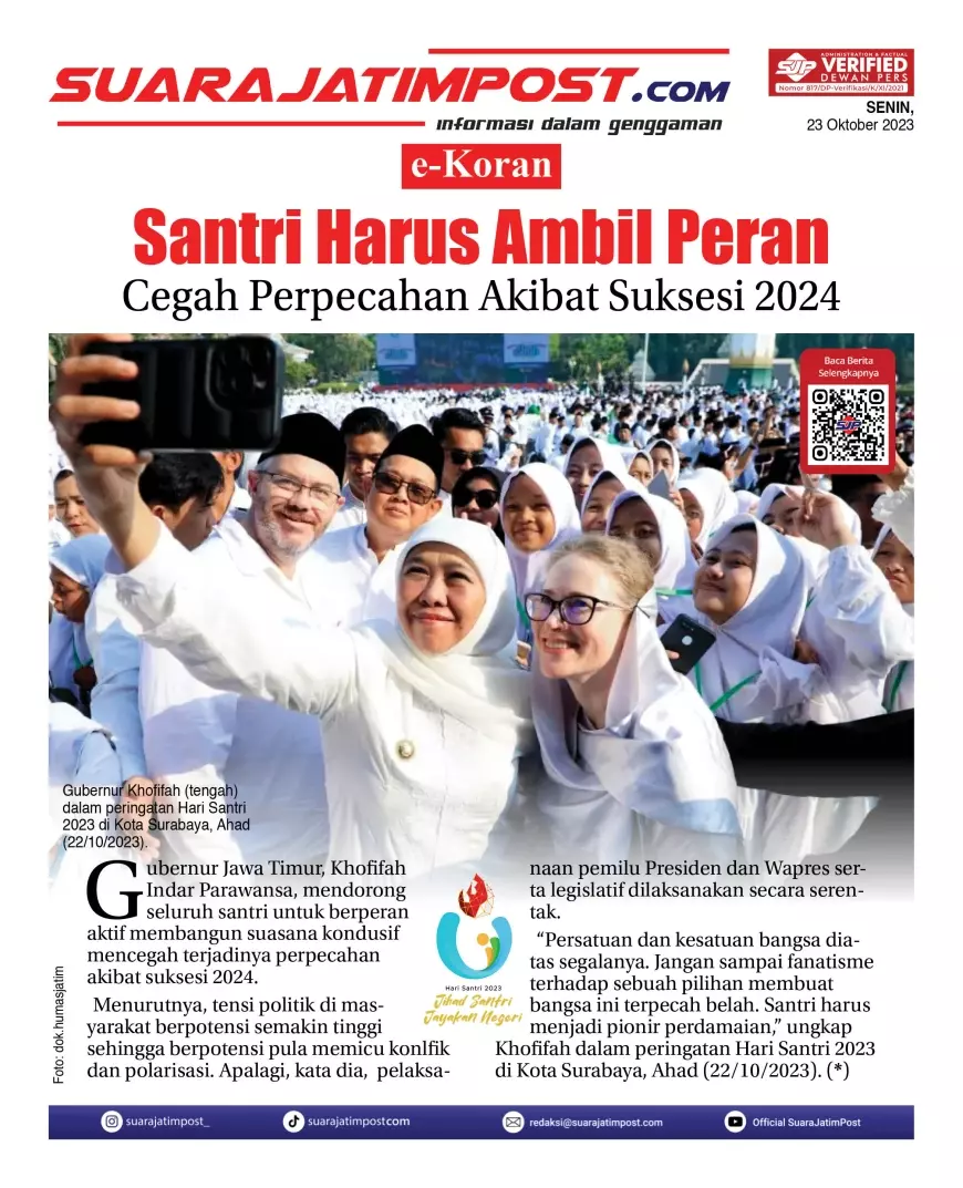 eKoran, Edisi Senin, 23 Oktober 2023