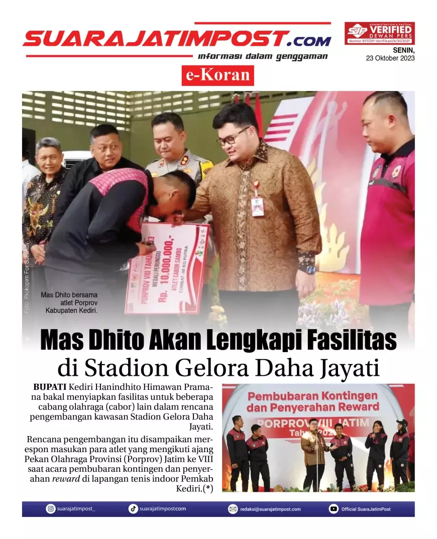 eKoran, Edisi Senin, 23 Oktober 2023